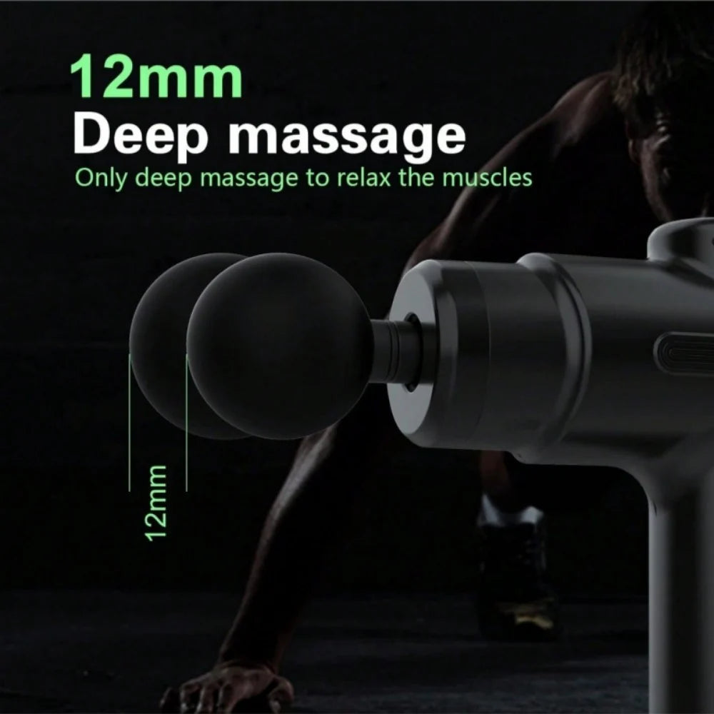 Revitalize Your Recovery: Handheld Deep Tissue Massage Gun with 8 Versatile Heads for Ultimate Muscle Relief